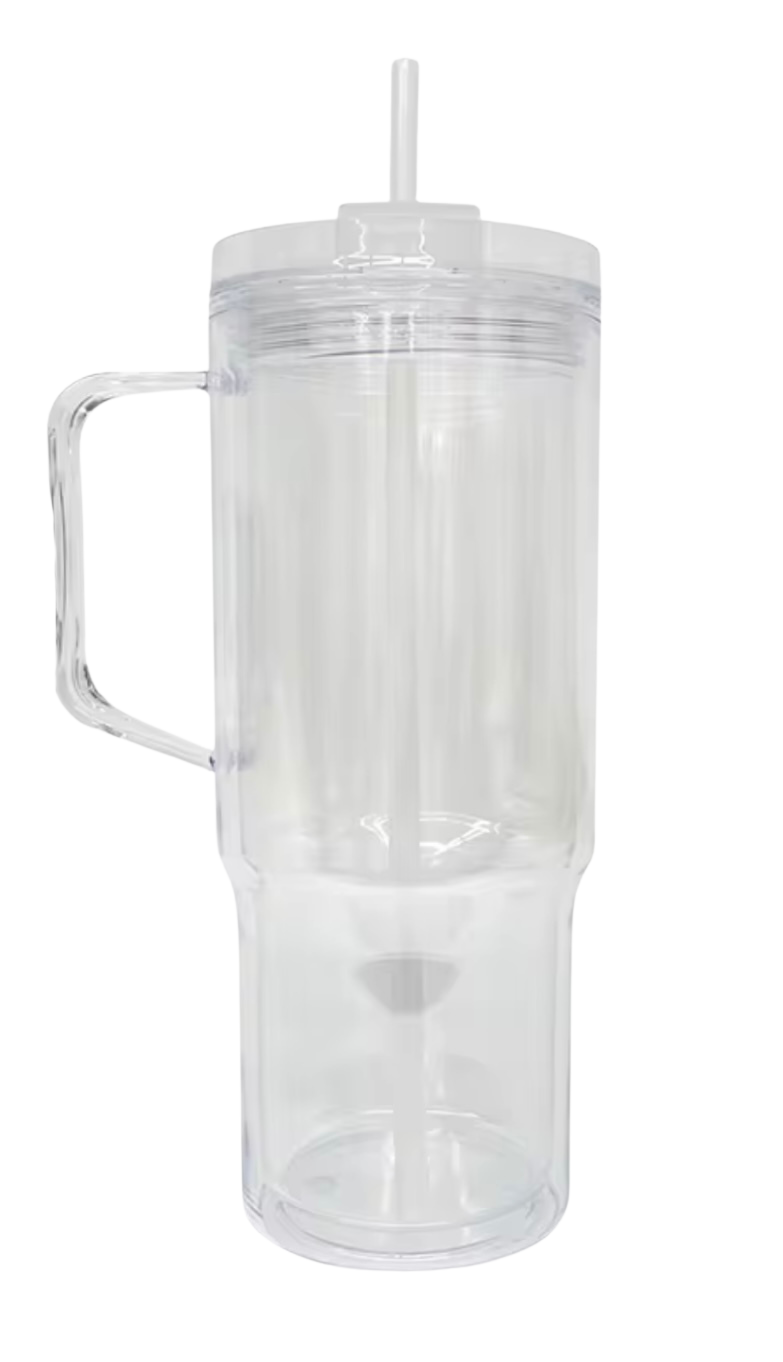 40oz Acrylic Snow Globe With Handle