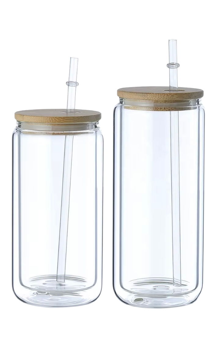 16oz, 20oz Glass Snow Globe Cups