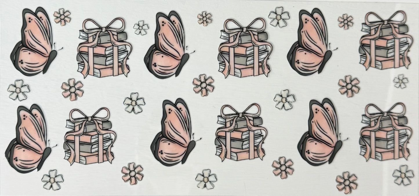 Book, Butterflies, Bows