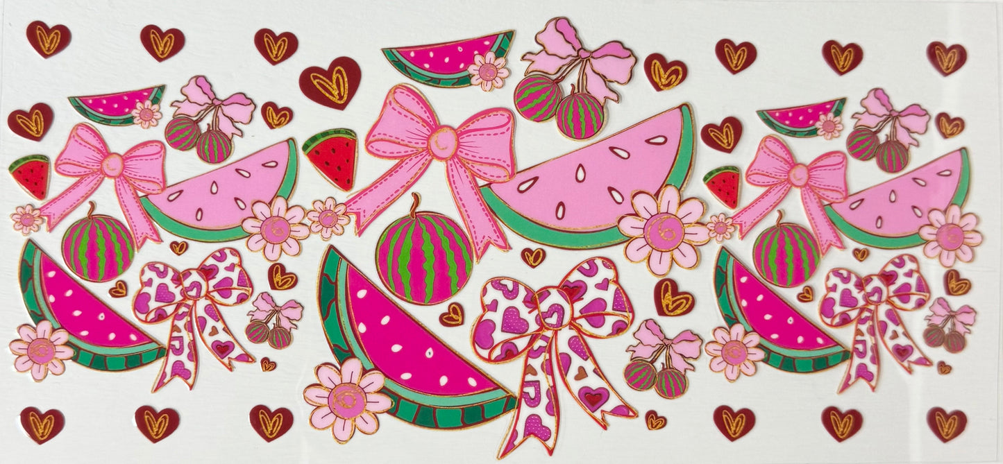 Watermelons, Hearts, and Bows