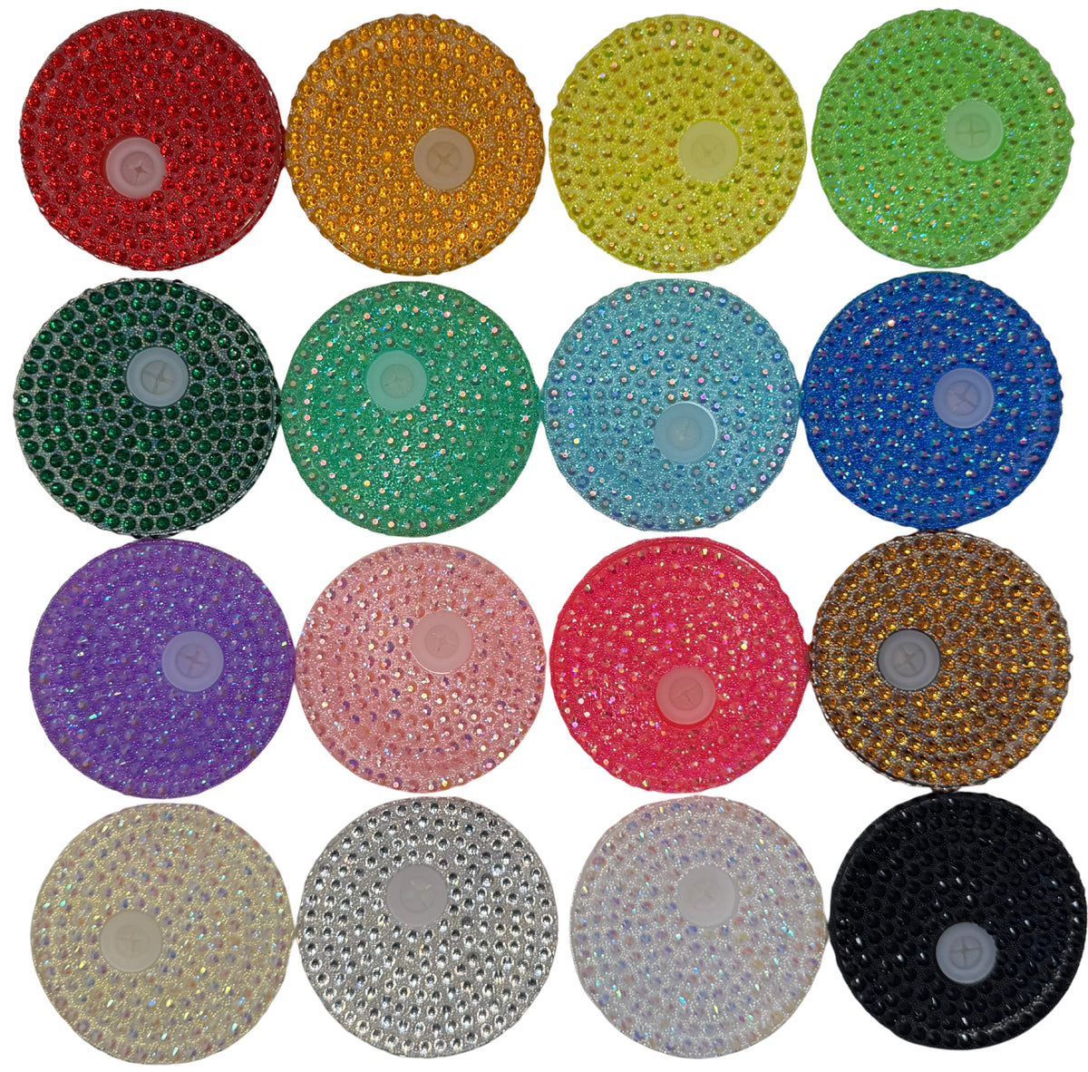 Colored Rhinestone Lids