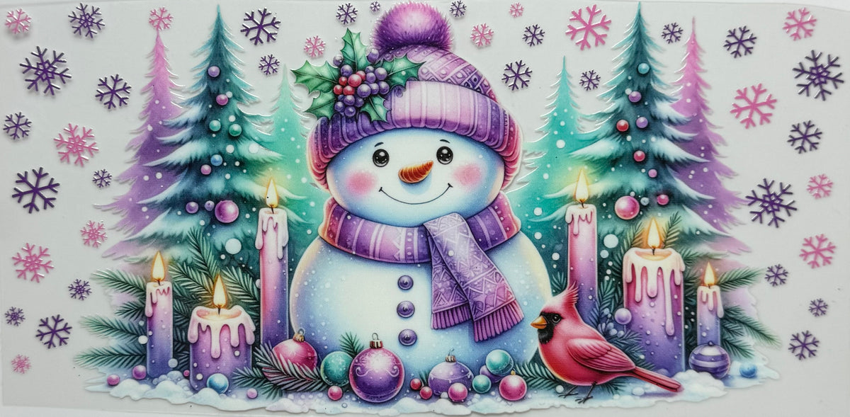 Colorful snowman