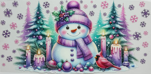 Colorful snowman
