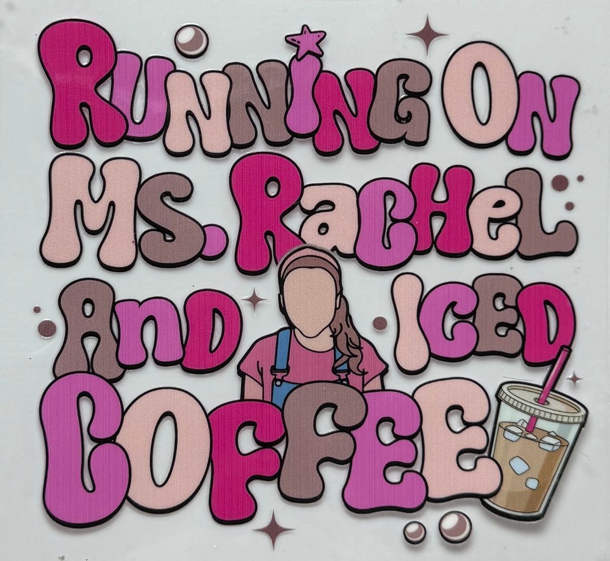 Ms. Rachel & iced coffee