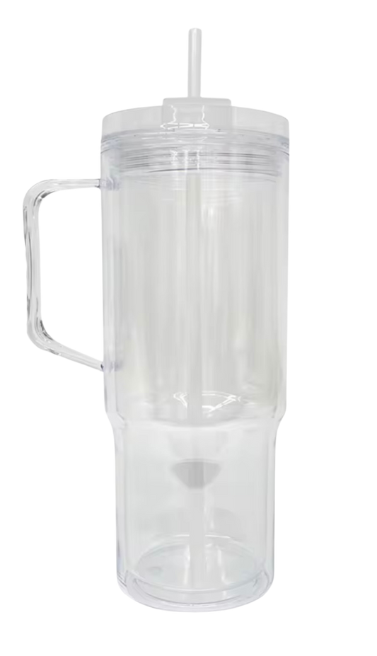 40oz Acrylic Snow Globe With Handle