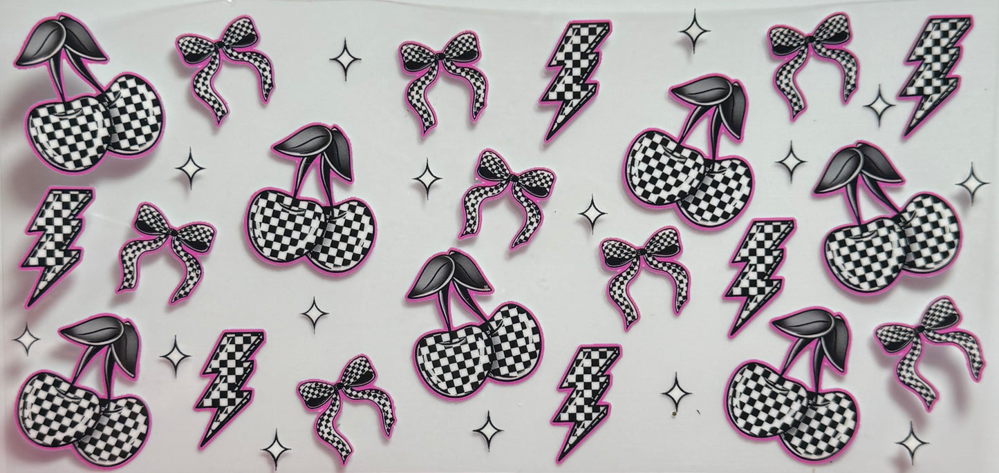 Pink Checkered Cherries