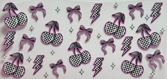 Pink Checkered Cherries