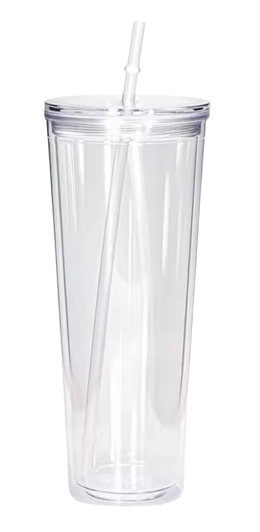 24oz Acrylic Snow Globe Tumbler