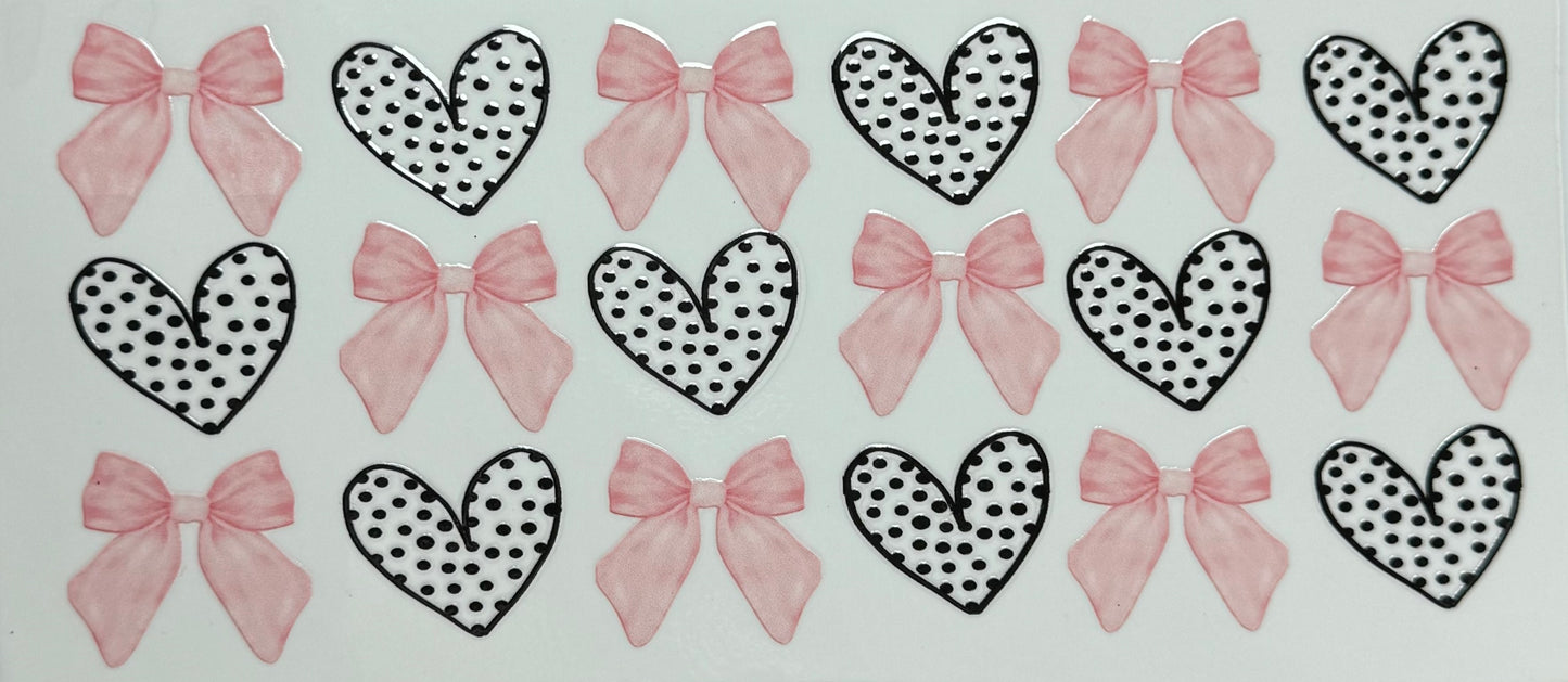 Polka hearts & bows