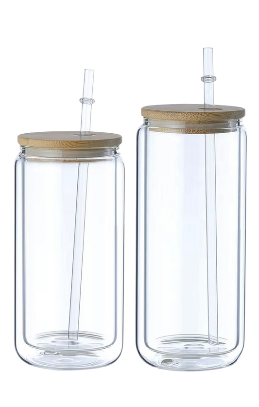 16oz, 20oz Glass Snow Globe Cups