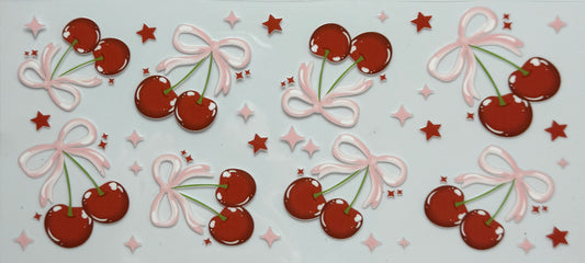 Cherries & pink bows