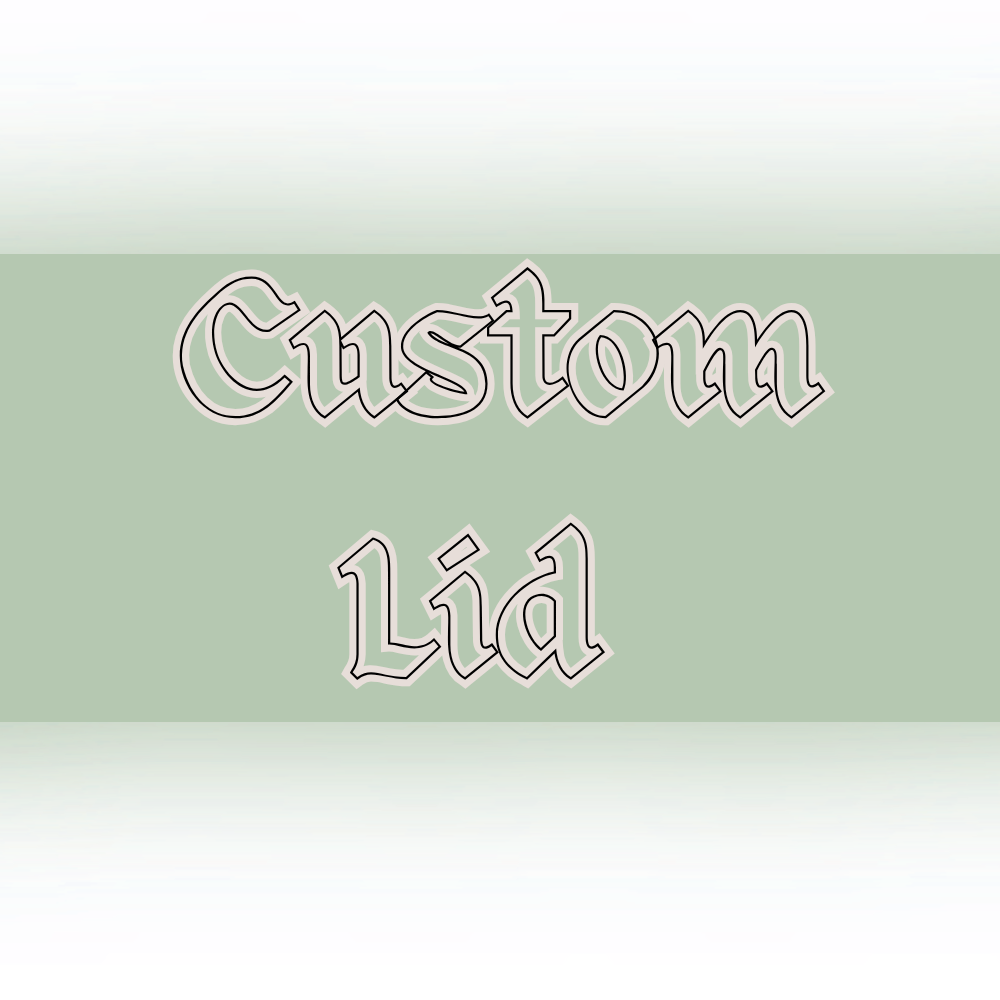 Decorated Custom Lid (Read description)