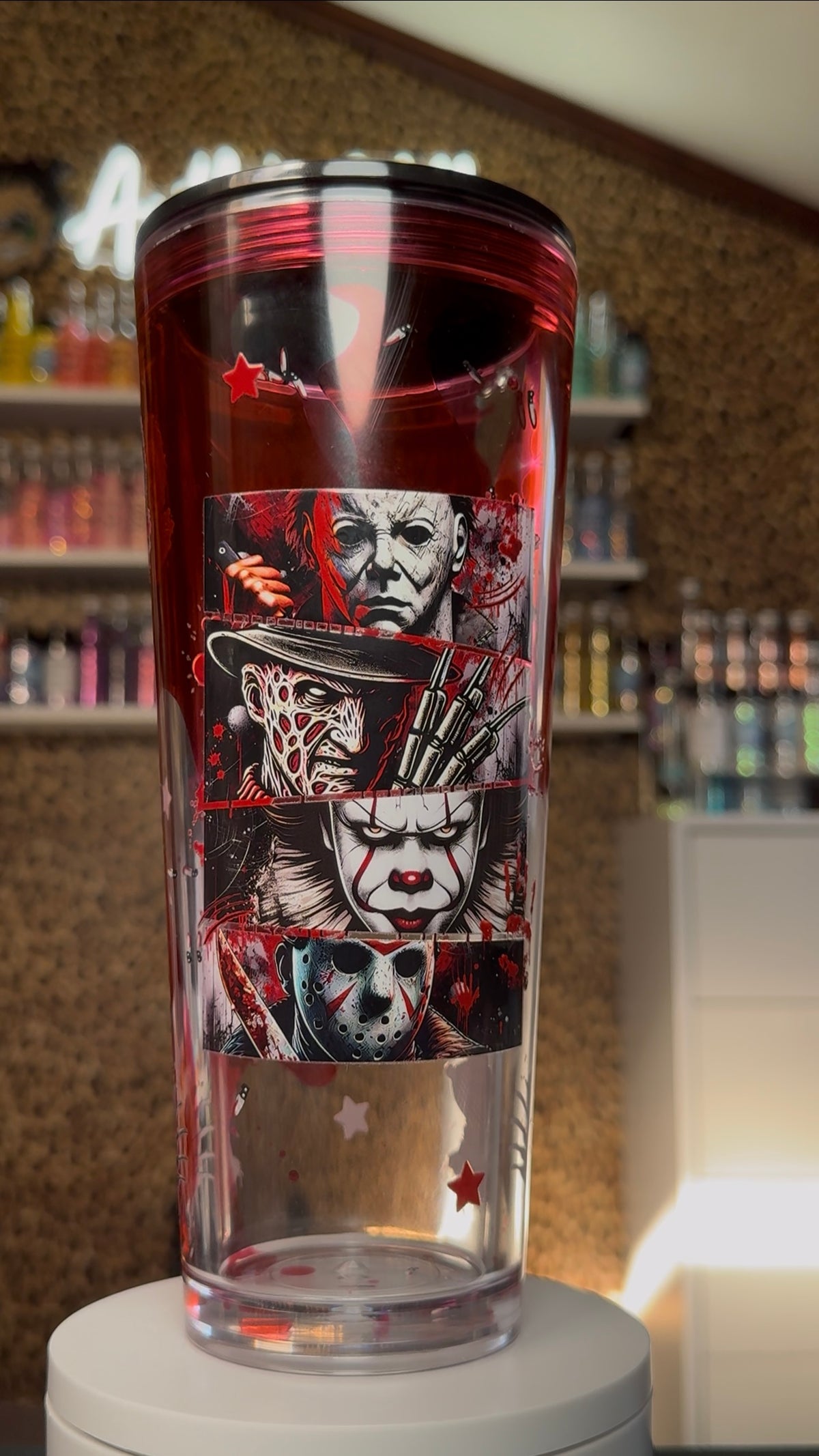 Premade 24 oz Horror Blood Drip Lava