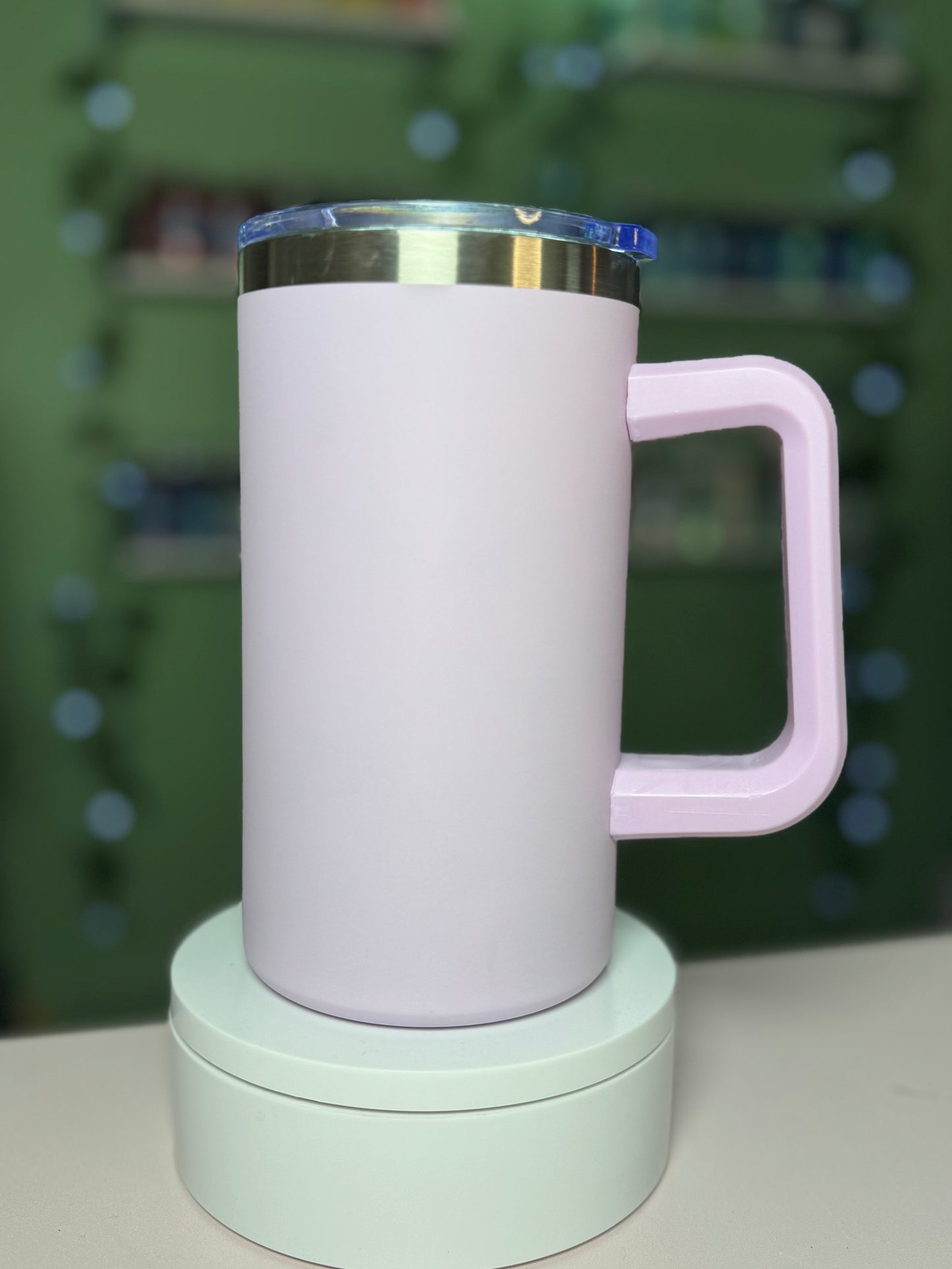 20 oz stainless steel mugs (not snow globe)