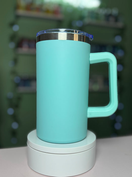 20 oz stainless steel mugs (not snow globe)