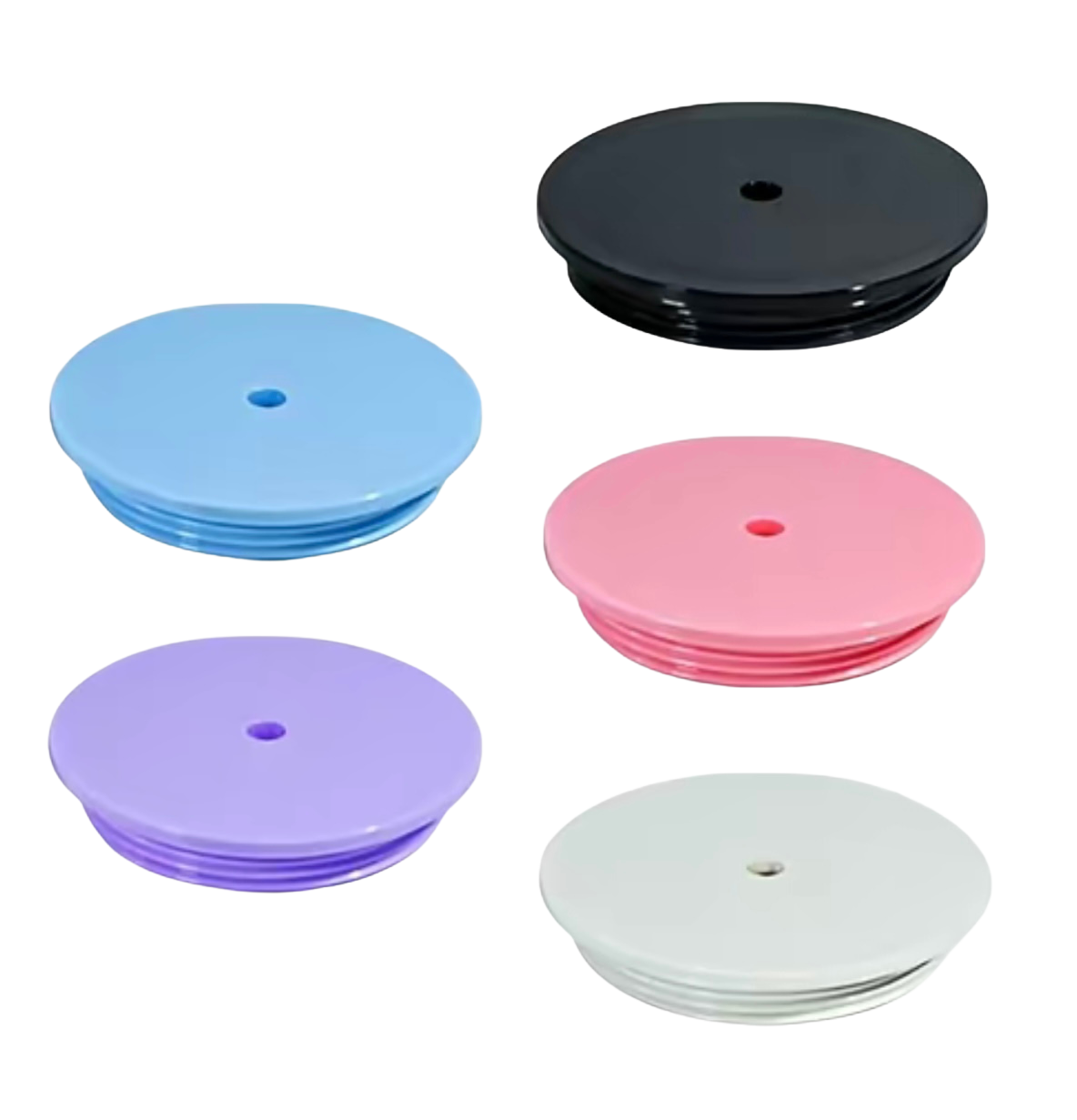 Colored Lids for 16 & 24 oz Tapered