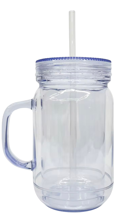 20 oz acrylic mason jar