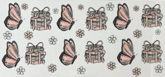 Book, Butterflies, Bows