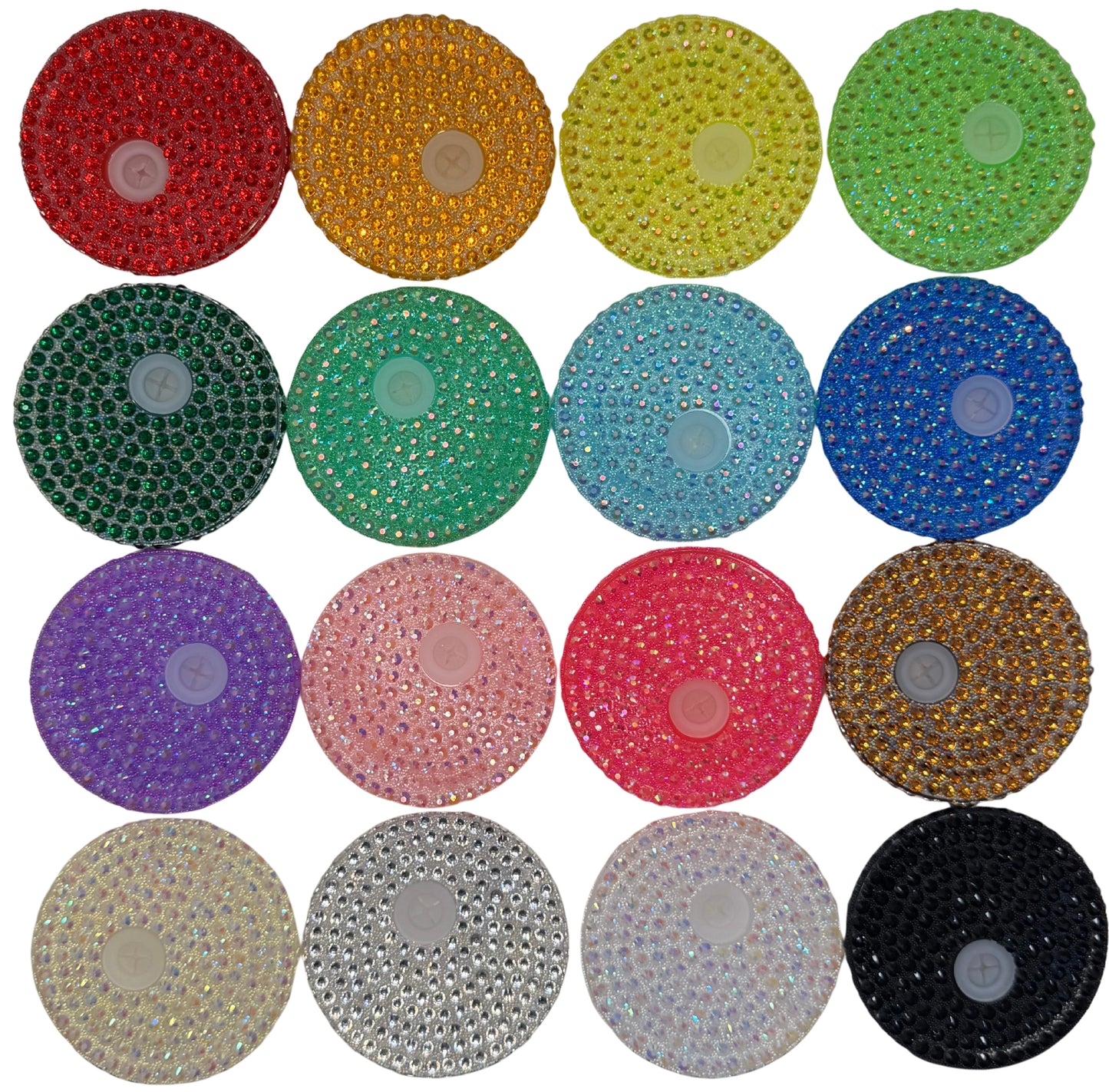 Colored Rhinestone Lids